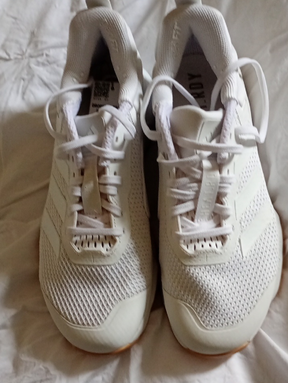 adidas White Lace-Up Athletic Sneakers Dropset 3 Size Women's 10, Men's 8.5